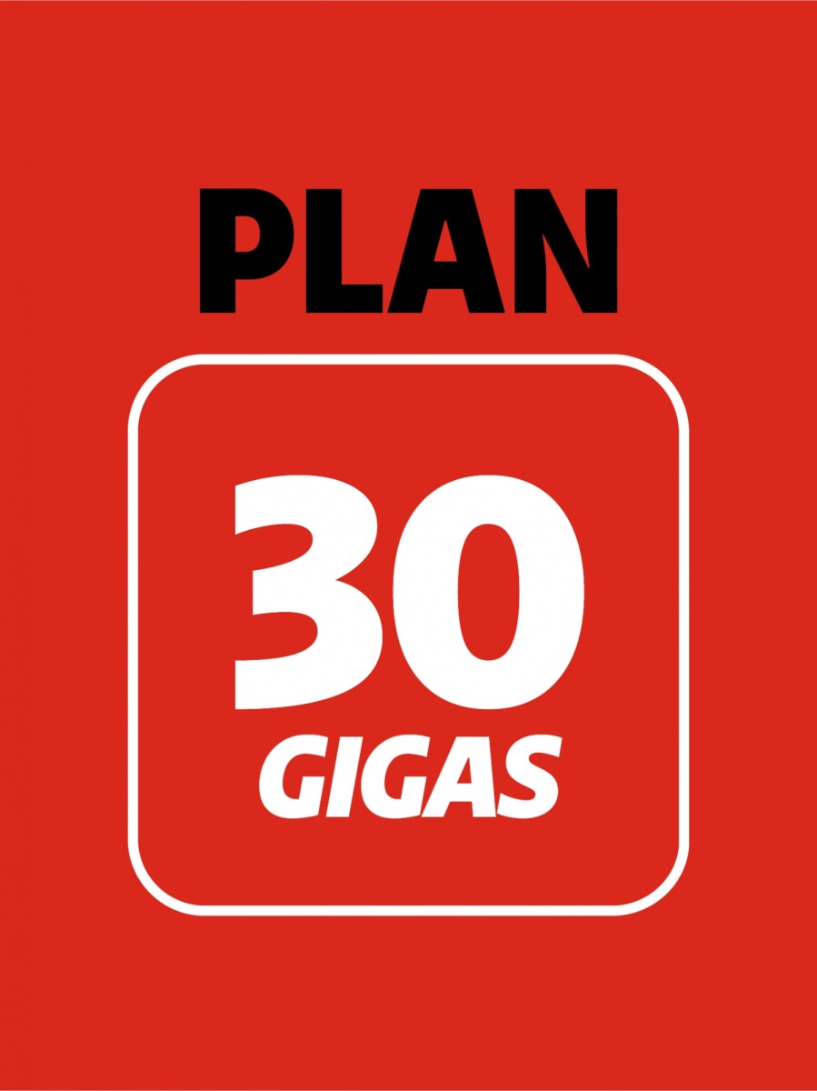 Plan mensual de 30 Gigas 