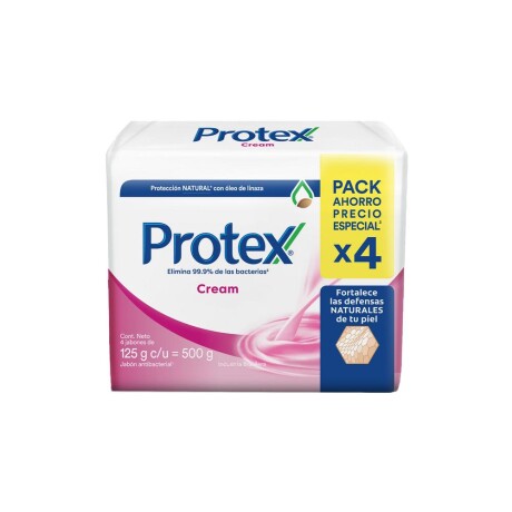 Pack Jabón Protex Cream 125g 4 Unidades Pack Jabón Protex Cream 125g 4 Unidades