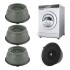Set X4 Soportes Goma Antideslizante P/ Lavarropas Secarropa Variante Gris Grande
