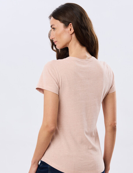 REMERA BÁSICA DE ALGODÓN Coral