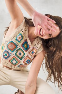 Top Crochet Nacar