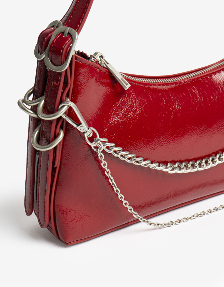 City Cartera Formato Bandolera - Rojo Medio