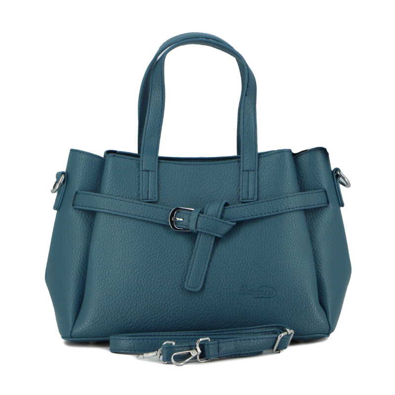 Darkness Cartera C/correa Larga-corta Y Detalle Azul