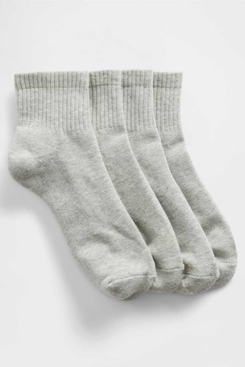 Medias Pack X 2 Mujer Light Heather Grey