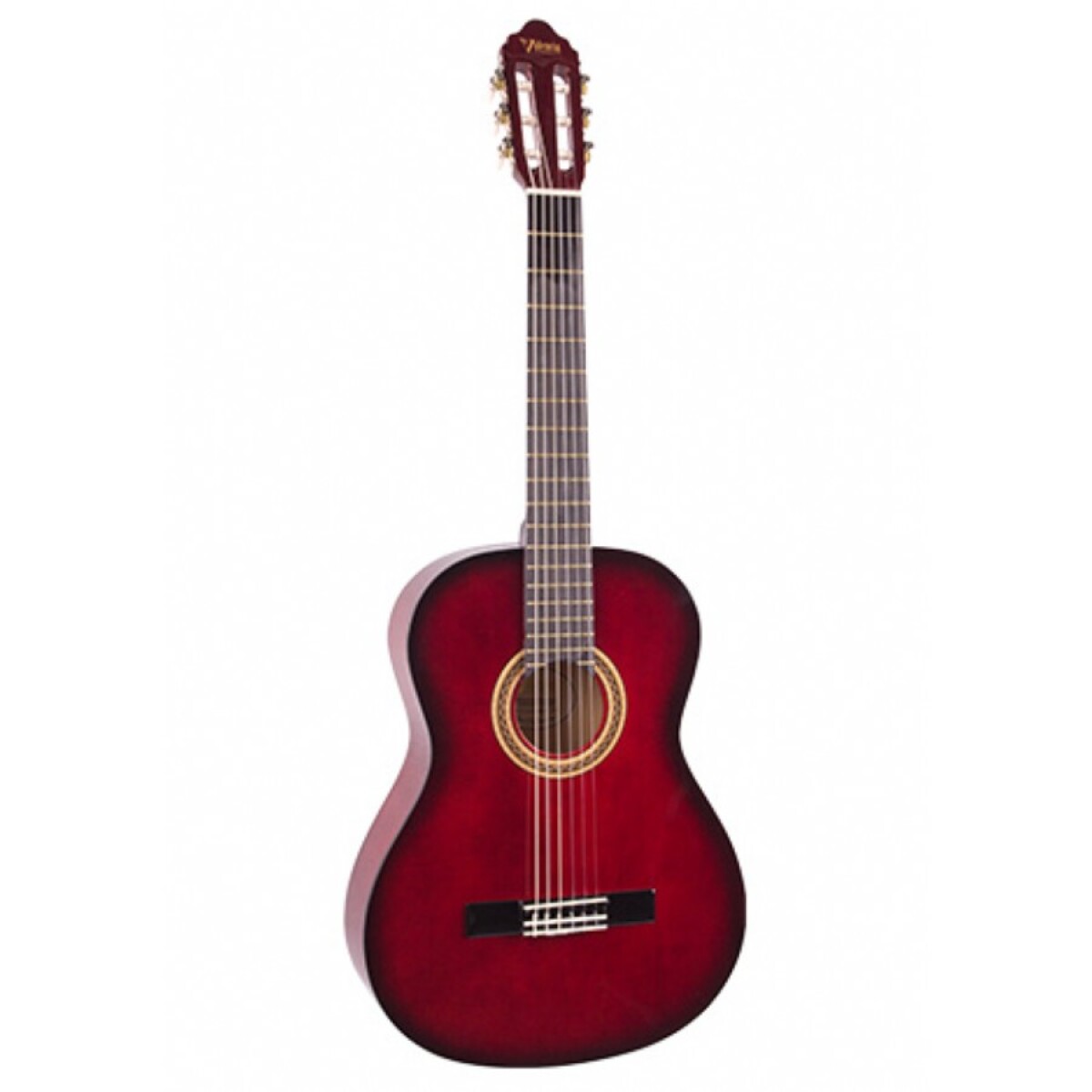 Guitarra Clásica Valencia Vc102 Niño 1/2 Rojo 