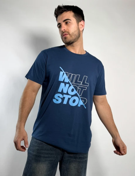 Remera estampada Ale Azul