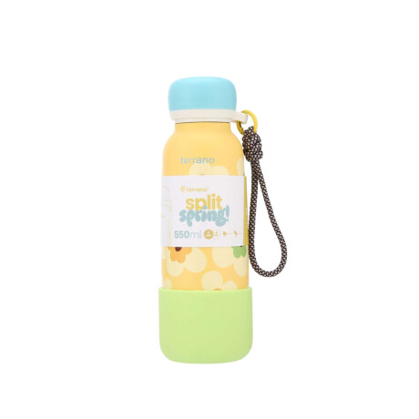 Botella Térmica Infantil Split Spring 550Ml. Amarillo