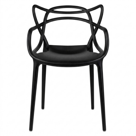 Silla Diseño Comedor Living Poliprop UV 150kg Karmen Negro