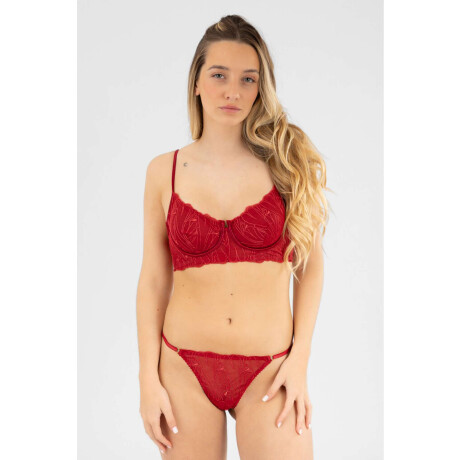 Soutien con aro amapola Rojo