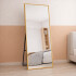 Espejo De Pie Rectangular Cuerpo Entero Fm06 50 X 150 Cm ESPEJO DE PIE FM06 50X150 DORADO