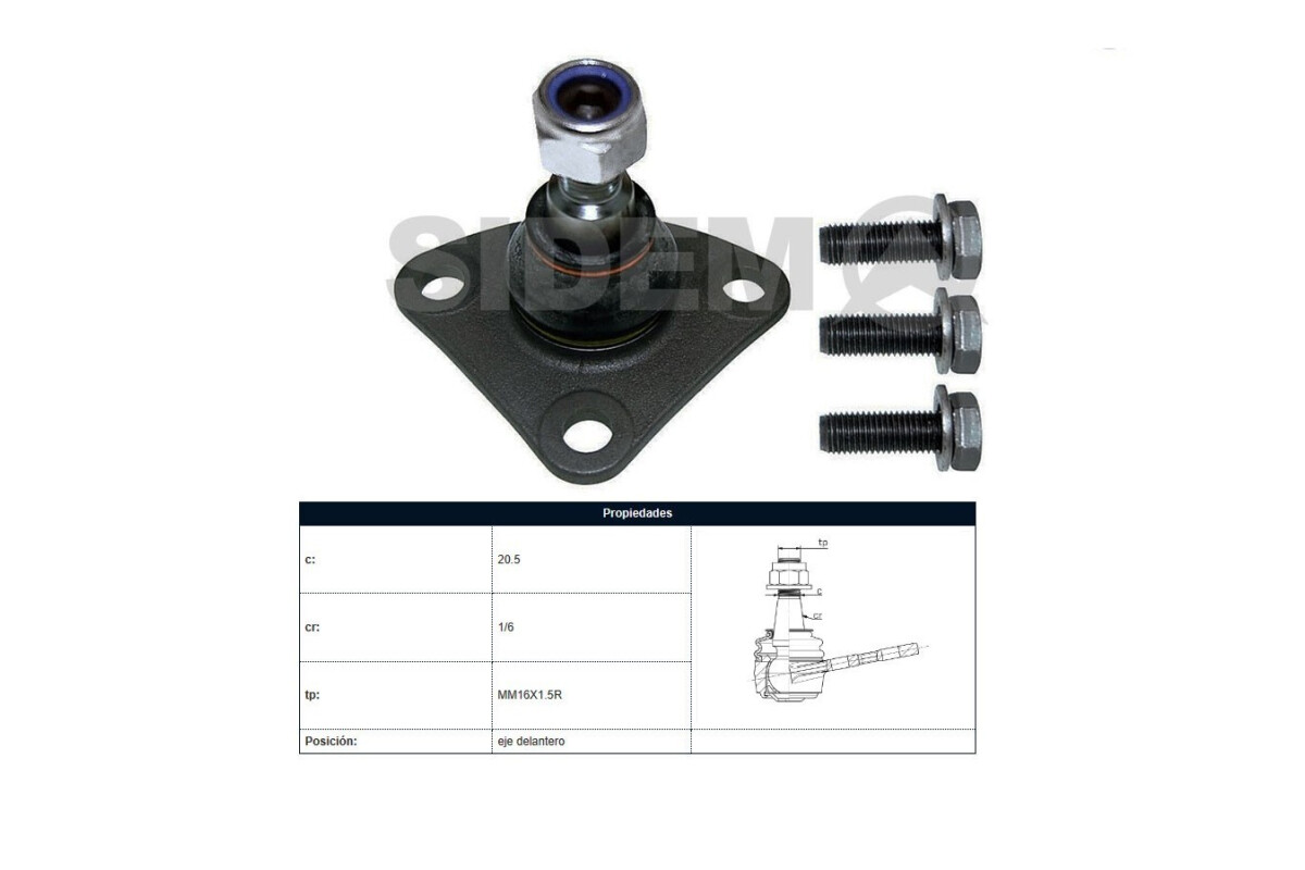 Rotula Del Fiat Ducato, Peug Boxer 06-25 Der/Izq Rotula Del Fiat Ducato, Peug Boxer 06-25 Der/Izq