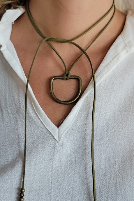 Collar Corbatín Verde - Herradura