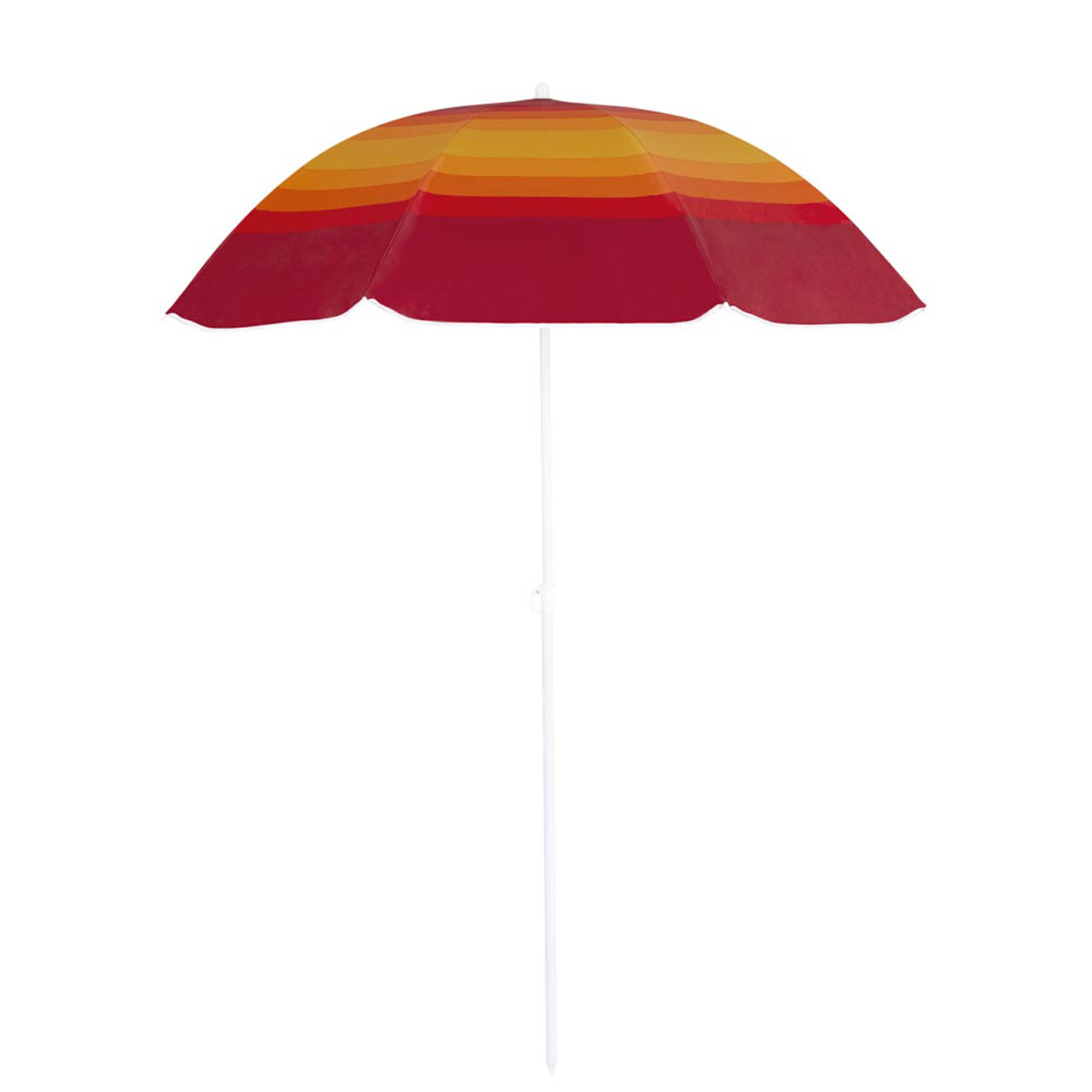 Sombrilla Playa Fashion MOR 1,80 M FPS 70 Protección UV - Rojo/amarillo 