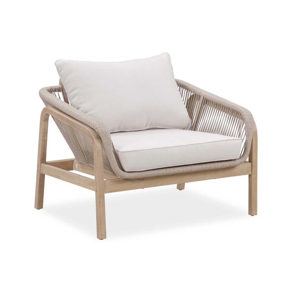SET DE LIVING MADERA-ACACIA NATURAL-BEIGE CAMEO