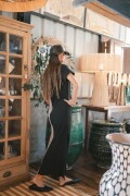Vestido Amut NEGRO Y CRUDO