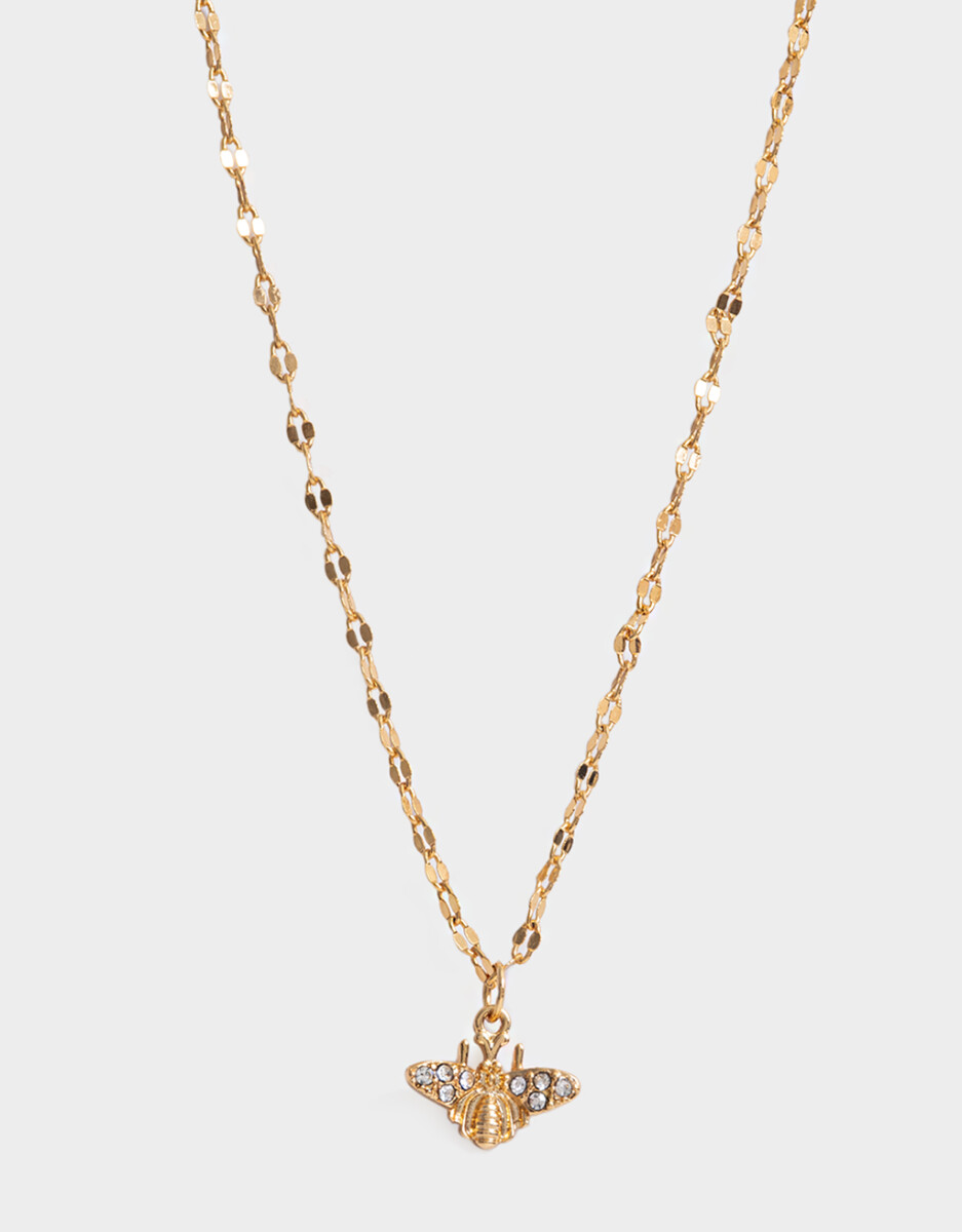 Cadena Corta Con Dije Bañado En Oro 