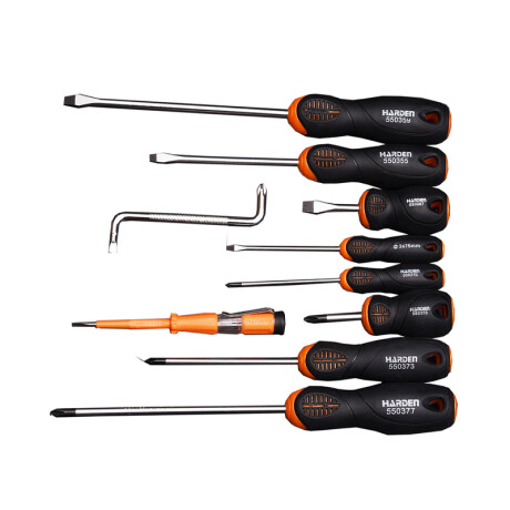 JUEGO DESTORNILLADORES 10 PZAS (4 PAL./4 PH./TESTER/ Z ) PRO HARDEN ++ N/a