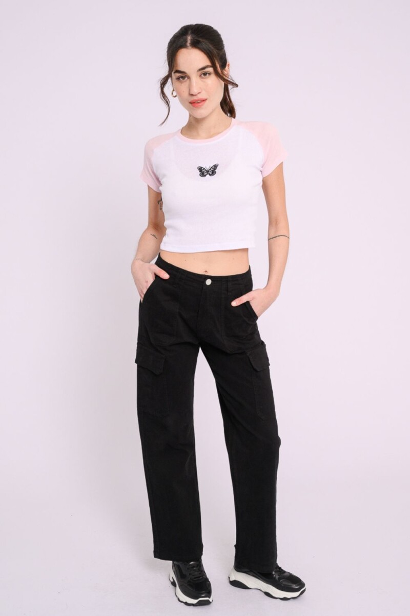 Remera estampada Rosado