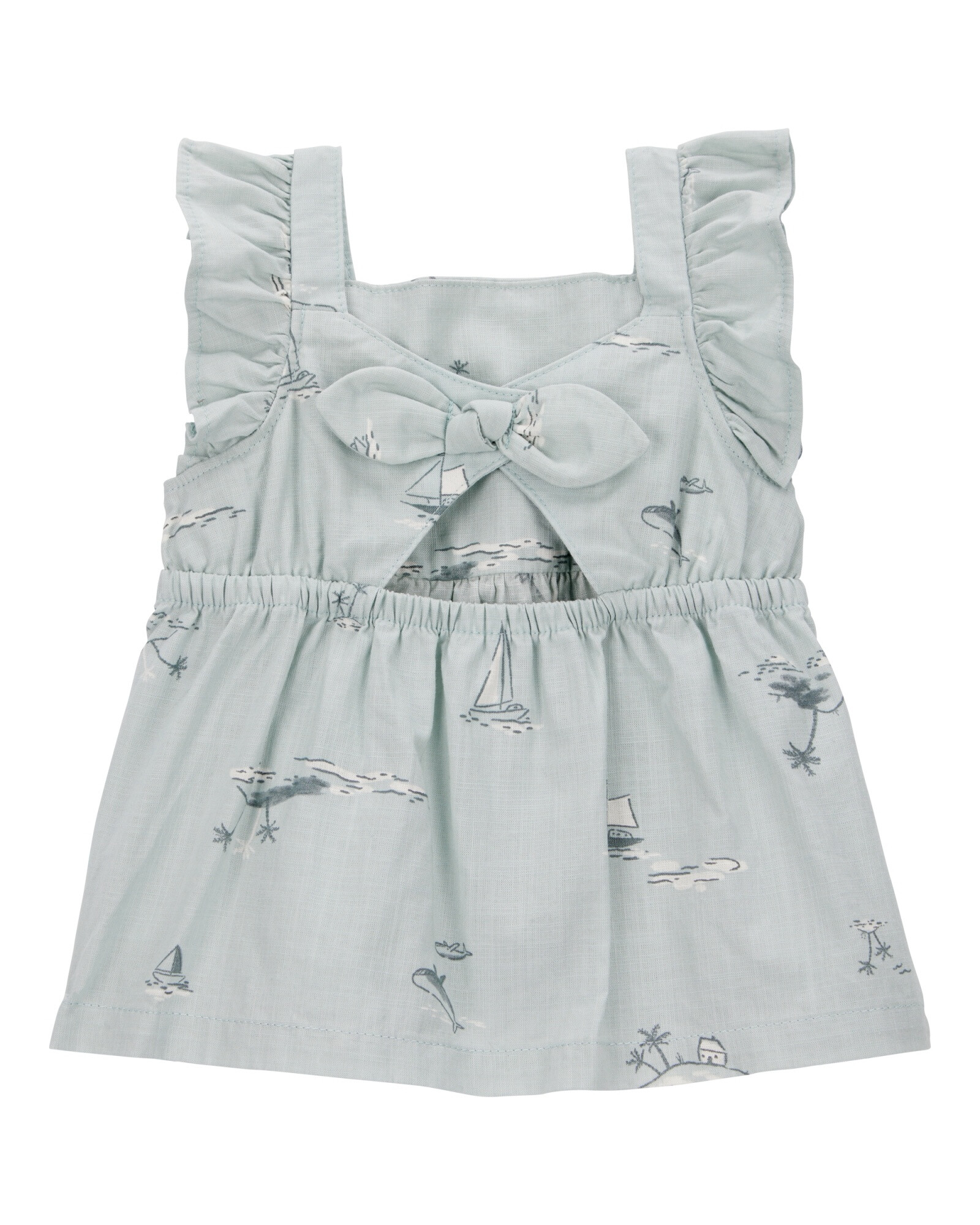 Set dos piezas de algodón, short y blusa sin mangas Set dos piezas de algodón, short y blusa sin mangas