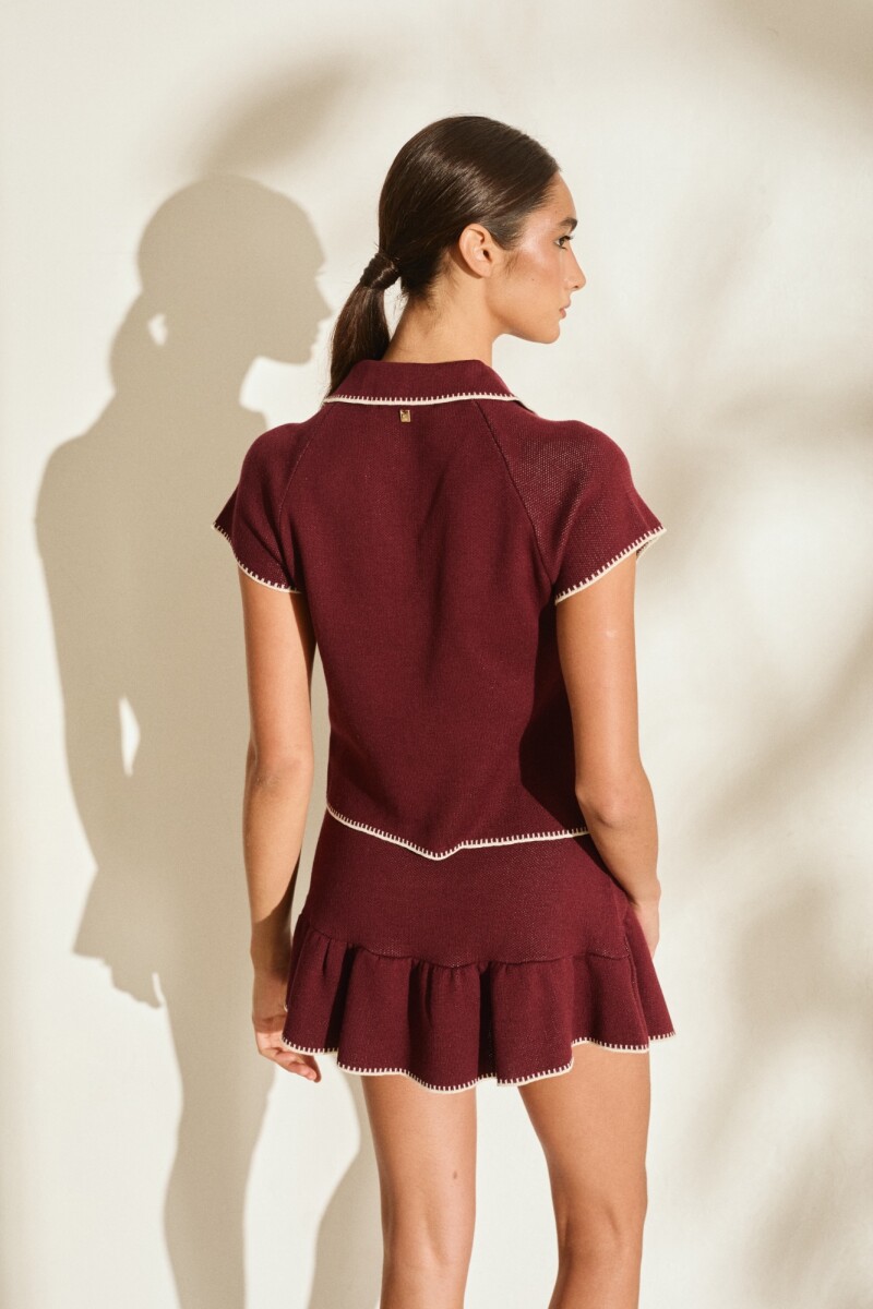 FALDA ULA KNIT Uva