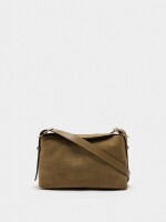 Bolso Bandolera Con Piel camel