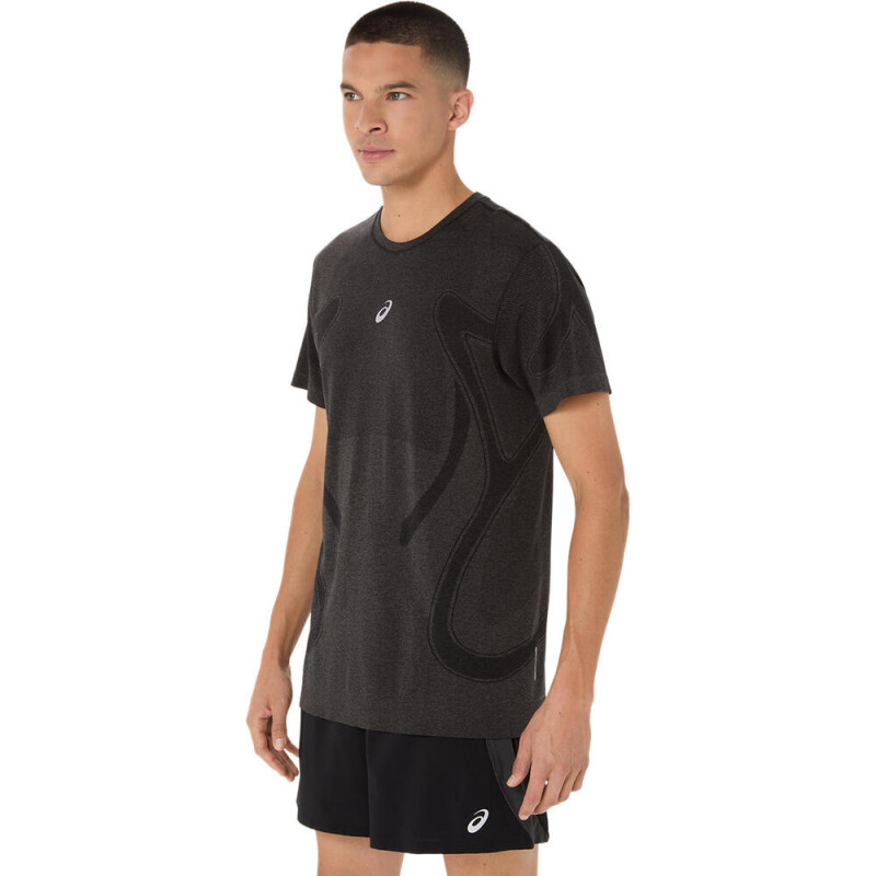 Polo Running Road Seamless Ss Top C Hombre Performance Black