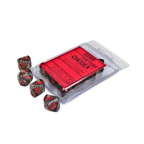 Set de dados traslucido Smoke/red Set de dados traslucido Smoke/red