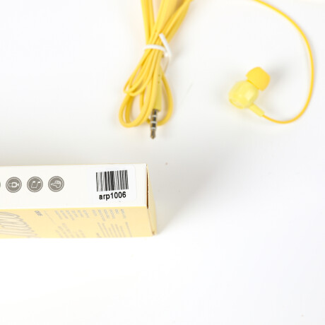 AURICULARES CON CABLE IN EAR EXTRA BASS AMARILLO AURICULARES CON CABLE IN EAR EXTRA BASS AMARILLO