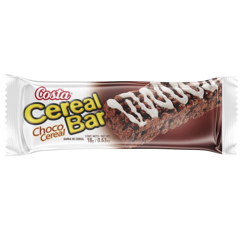 COSTA CEREAL BARRA CHOCO+LECHE 18GR/20PQ única