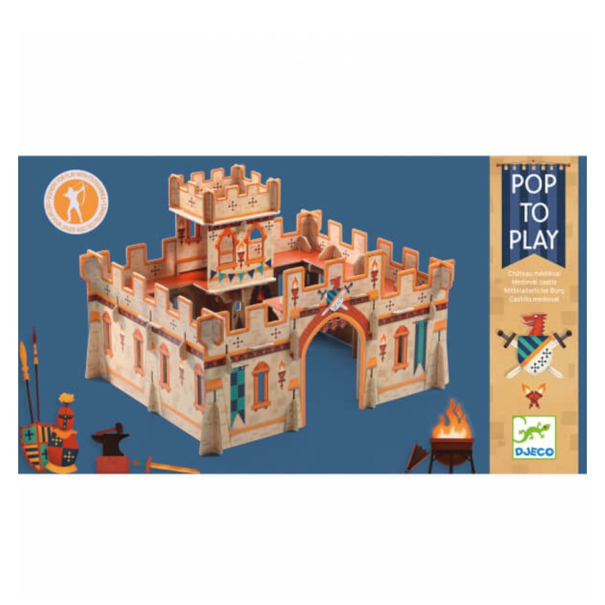 Puzzle Pop to Play Castillo Medieval Djeco 