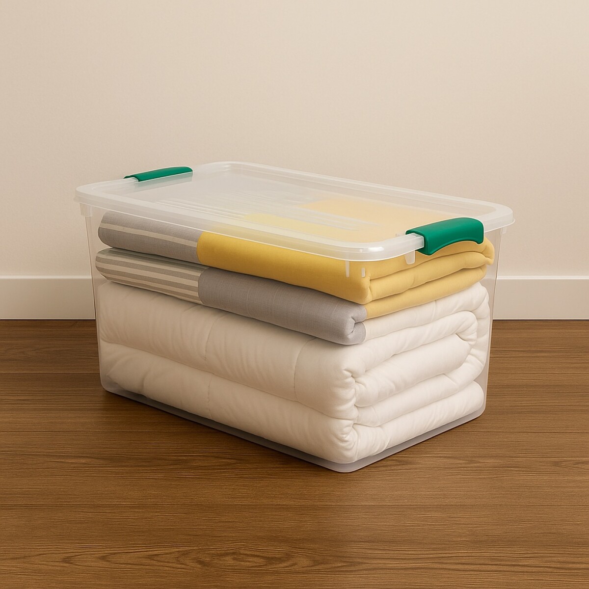CAJA ORGANIZADORA 61 LTS TRANSPARENTE WENBOX 