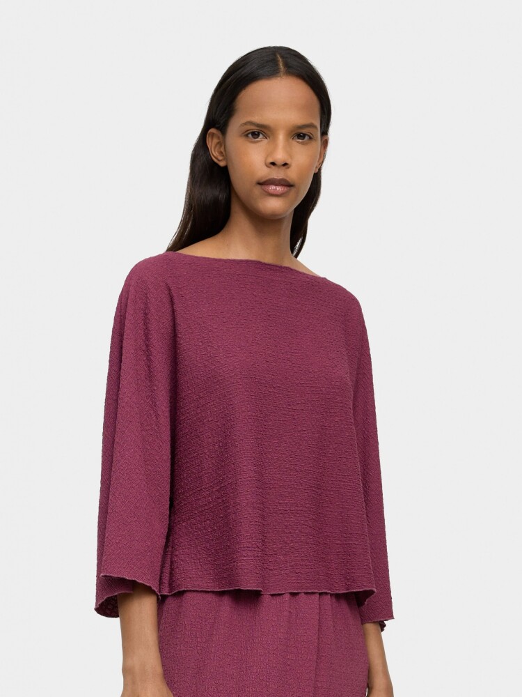 Blusa Efecto Arrugado rosa