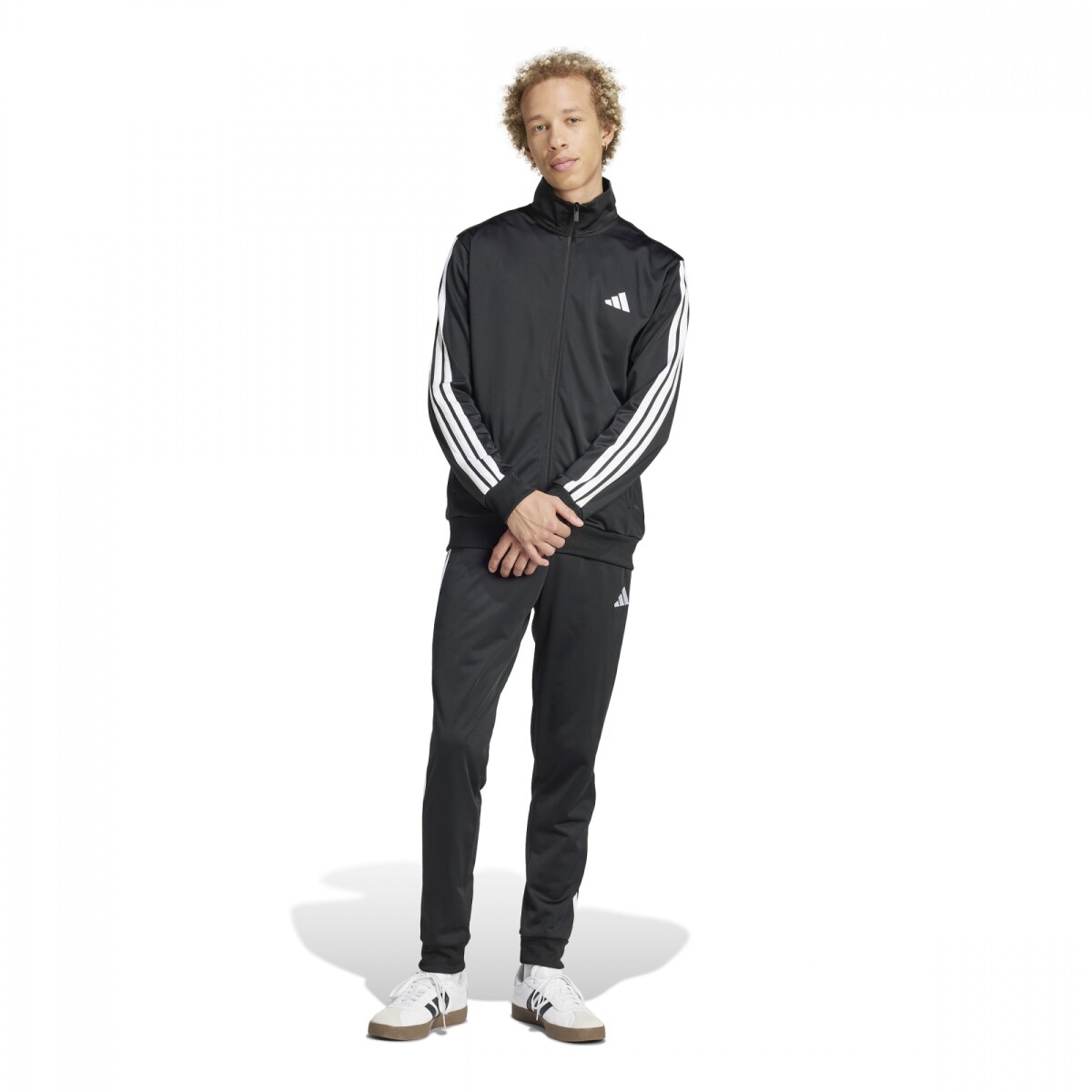 Conjunto Deportivo Sportwear Adidas M 3S TR TT TS de Hombre - JI8858 - Negro 