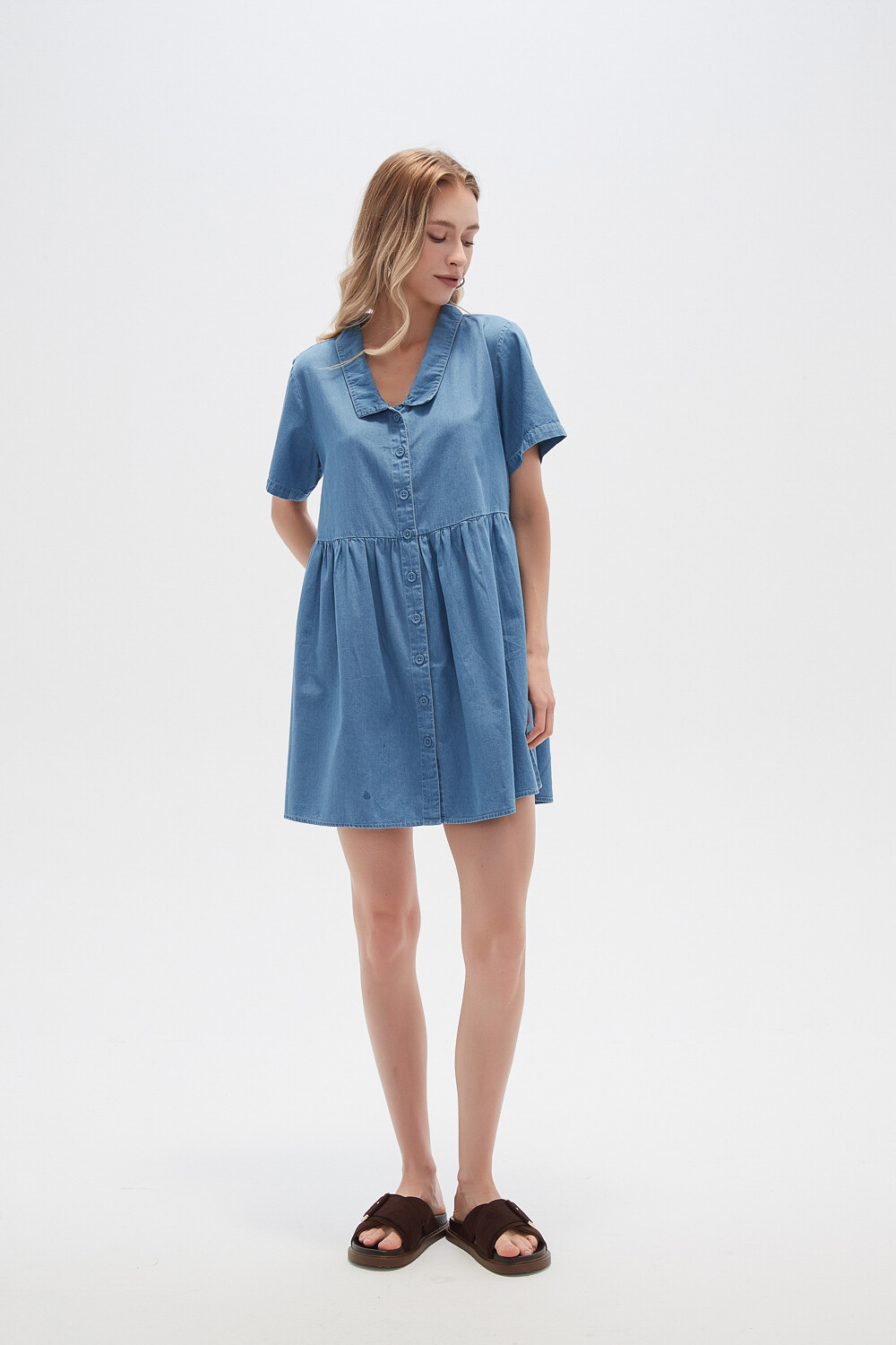 Vestido Crypto Celeste