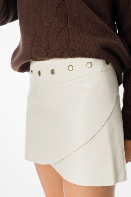 Mini Fit Leather Crudo