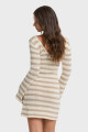 VESTIDO RAYE LS MINI DRS G-gris