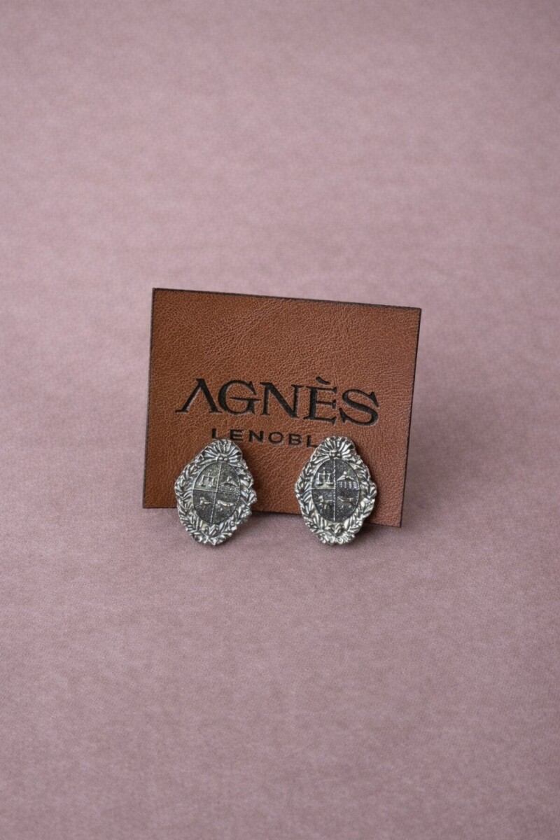 Escudo Earrings - Plateado 