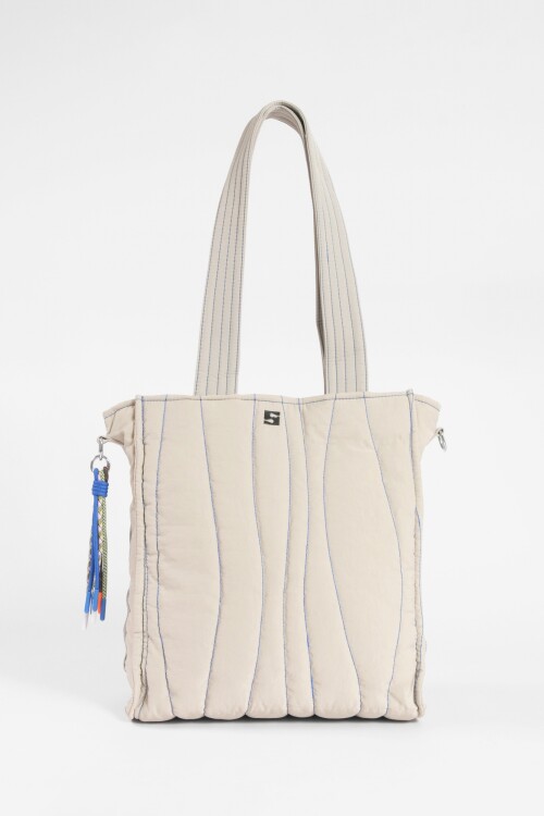 Shopper matelaseada beige