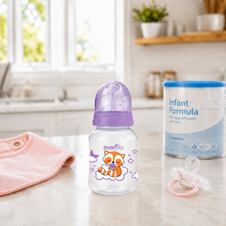 Mamadera Evenflo Dreams Bebés 0-3M 120Ml Tetina Flujo Lento Lila