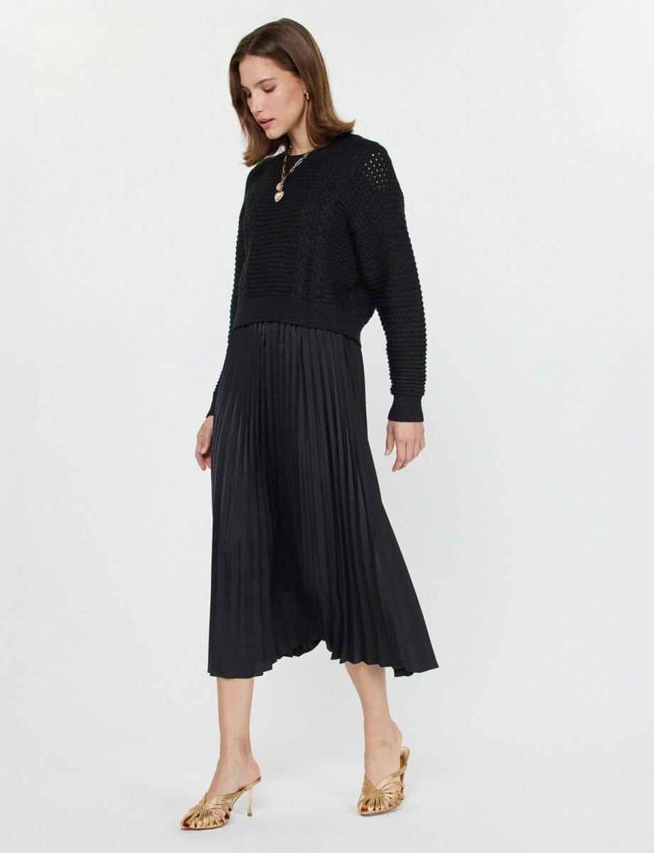 Set Buzo & Vestido - Negro 