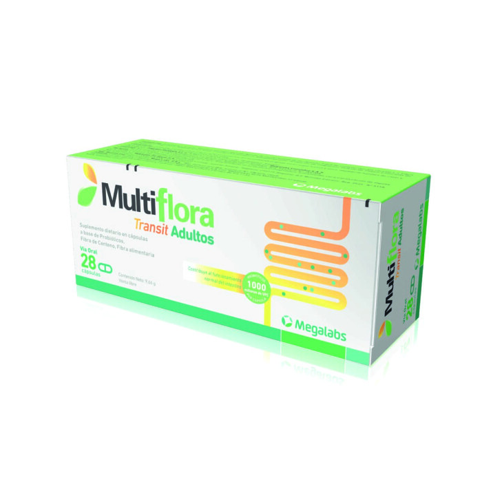MULTIFLORA TRANSIT ADULTOS CJ X 28 CAPS única