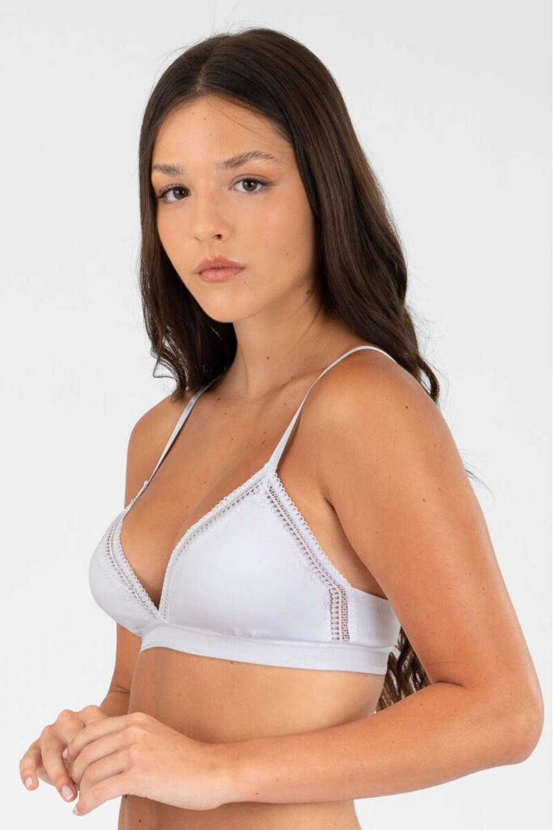 Triangulo trama - Blanco 