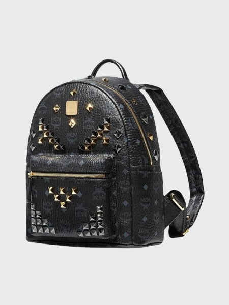Mochila de lona revestida estampada con tachuelas, Stark 0