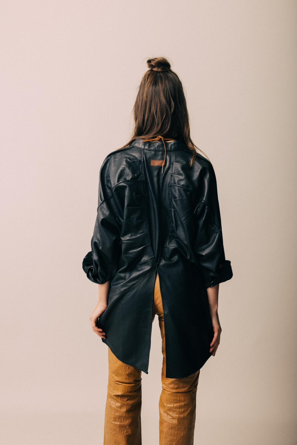 Leather Fulera Shirt Negro
