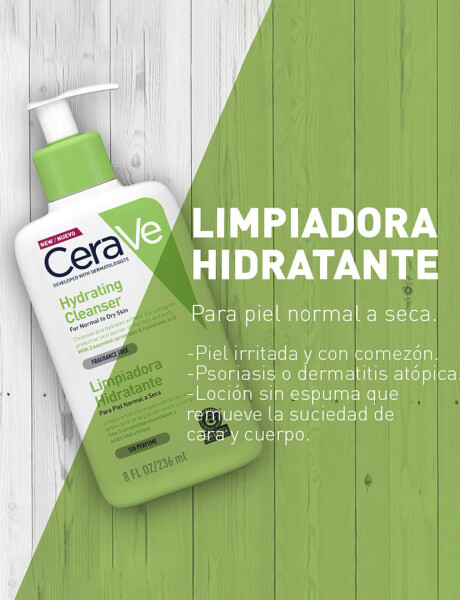 Limpiadora hidratante rostro y cuerpo CeraVe 236ml Limpiadora hidratante rostro y cuerpo CeraVe 236ml