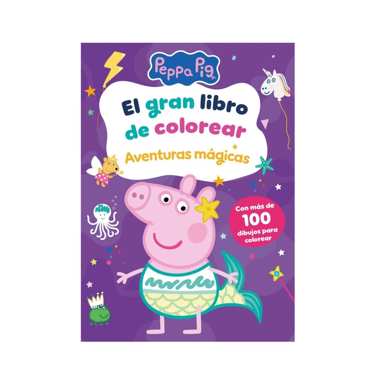 Peppa Pig-Gran Libro Colorear-Aventuras Mágicas PEPPA PIG. GRAN LIBRO COLOREAR. AV MAGIC