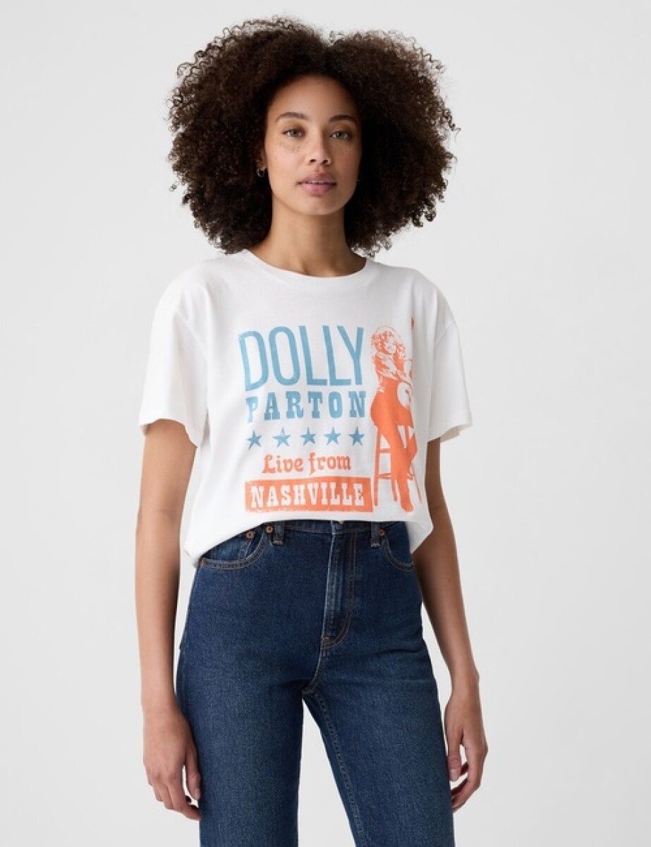 Remera Gráfico Manga Corta Mujer - Dolly Parton 