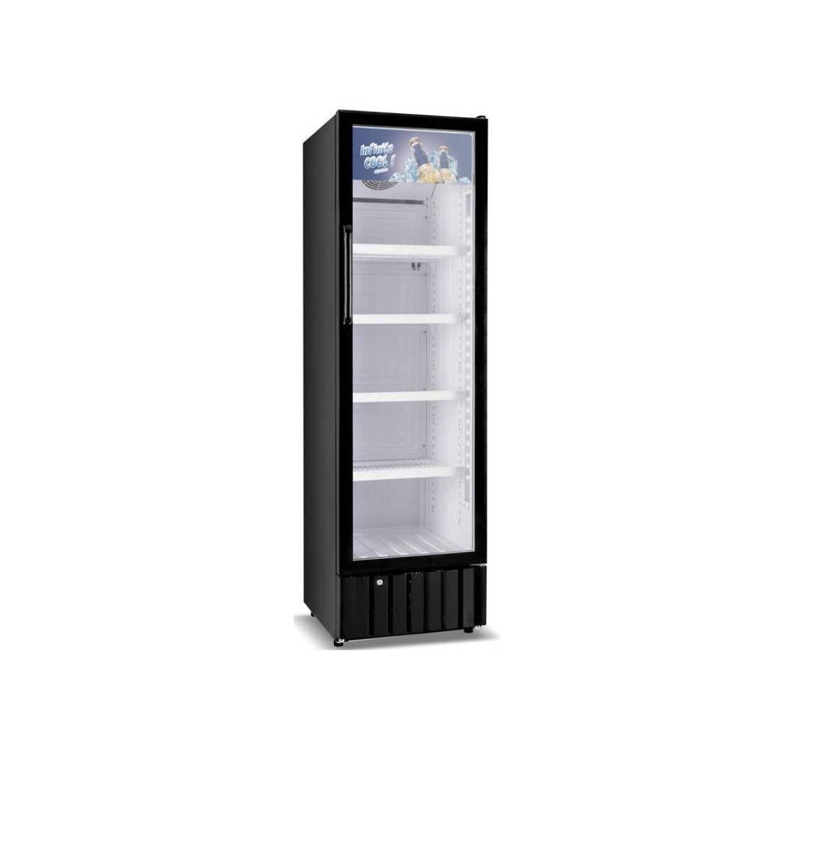 Expositor vertical refrigerado 1 puerta 280lts Kuma 