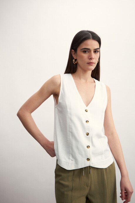 Chaleco Chelsy Blanco