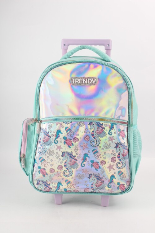 Mochila escolar con ruedas Combinada Multicolor